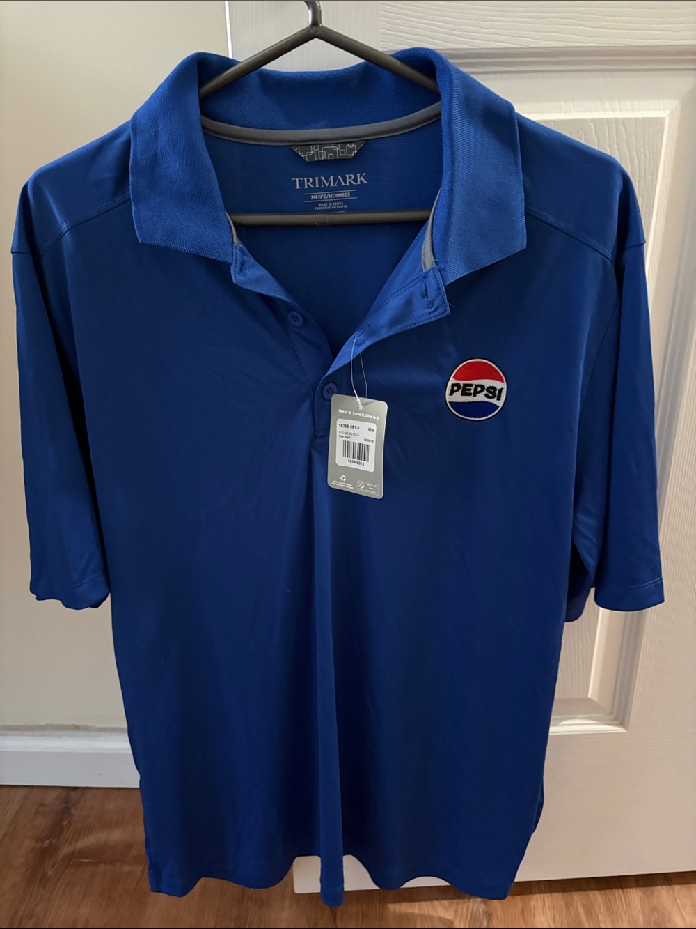 Men's Blue Pepsi Logo Performance Polo
